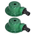 2er Pack Automatischer Metall Rasensprenger 360 Grad Garten Bewässerungssystem