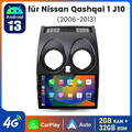 Carplay Android 13 Autoradio Für Nissan Qashqai 1 J10 2006-2013 GPS Navi 2G+32G