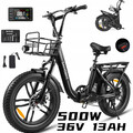 20 Zoll Elektrofahrrad 500W E-Bike 36V 13Ah E-Cityräder Pedelec Samebike C05PRO