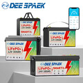 LiFePO4 Akku 12V/24V 100Ah 200Ah 300Ah Lithium Batterie BMS 8000+Zyklen RV Solar