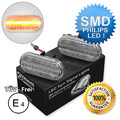 2x LED SEITENBLINKER BLINKER WEIß FÜR RENAULT CLIO 2 LAGUNA MEGANE SCENIC TWINGO