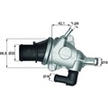 Mahle TI 125 88 Thermostat Kühlmittel für ALFA ROMEO FIAT LANCIA STILO PUNTO