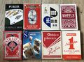 8 Packungen Vintage & Moderne einfache Rückseite Packungen Spielkarten Restposten