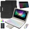 QWERTZ Beleuchtet Tastatur Für Samsung Galaxy Tab A9+ A8 A7 S9 FE S8 Hülle Maus