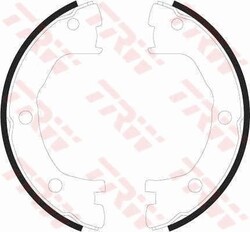 TRW Bremsbackensatz, Feststellbremse hinten passend für IVECO RENAULT TRUCKS