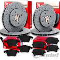 Zimmermann BREMSSCHEIBEN + BELÄGE VORNE + HINTEN für VW GOLF 5 PASSAT 3C AUDI A3