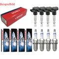 4x BREMI Zündspule +4x BOSCH Zündkerze Super 4 passend für Nissan Note E11 NE11