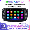 Android 13 Autoradio für Ford Focus II MK2 Mondeo C-MAX S-MAX Galaxy GPS Navi