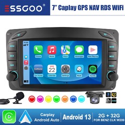 Autoradio 2+32G Android 13 Carplay GPS KAM Für Mercedes Benz C/CLK W209 Vito 639