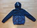 H&M leichte Jacke mit Fleecefutter Größe 158 Blau Kapuze Taschen Kinder Jungen
