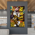 Acrylglasbild Bunny Wandbild Geld Erfolg Comic Bilder Business Poster