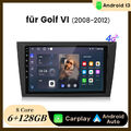 9" Android13 Autoradio Für Golf VI 2008-2012 Carplay GPS Nav BT WIFI DAB+ 6+128G