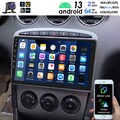 9" 2+64G Android 13 Autoradio Carplay GPS BT RDS KAM Für Peugeot 308 408 2007-13