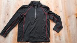 Wie neu-TMC: Sport-Funktions-/ Lauf-Shirt, schwarz, Gr. XL, Langarm, Zipper