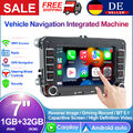 1+32G 7" Android 11 Autoradio Carplay GPS Navi WiFi für VW GOLF 5 6 Passat Polo