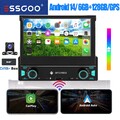 7" Apple CarPlay Android 14 Autoradio 6+128G DAB+KAM GPS SAT NAVI WIFI RDS BT FM