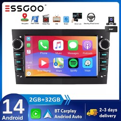 DAB+ Für Opel Corsa C D Zafira B Astra G H Android14 Apple Carplay Autoradio GPS