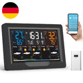 Jely Wlan Wetterstation Funk Mit Außensensor Wifi Funkwetterstation Farbdisplay 