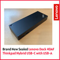 BRANDNEU Lenovo 40AF Thinkpad Hybrid USB-C mit USB-A Dock | Versiegelt | Nur Dock