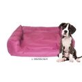 Hundebett TB5022L rot Hundekorb Hundekissen Hundesofa Tierbett Schlafplatz 