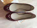 Mega schöne Ballerinas Gr.38 bordeaux Marke PIECES Neu mit Karton