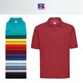 Russell Herren Piqué Golf Polo-Shirt Men's kurzarm Sport Polohemd Basic T-Shirt 