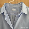 Langarm Seidensticker Bluse mit Rose, Gr. 40, hellblau 