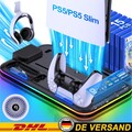 PS5 Controller Dual Ladestation Mit Lüfter Vertikaler Standfuß für PlayStation 5