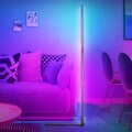 155cm LED Stehlampe Wohnzimmer Ecklampe RGB Dimmbar Standleuchte mit Musik-Sync