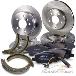 ATEC 4x BREMSSCHEIBE+BREMSBELÄGE+BREMSBACKEN VORN+HINTEN MB A-KLASSE W169 E-CELL## ORIGINAL ATEC MARKENQUALITÄT - AB LAGER VERFÜGBAR ##