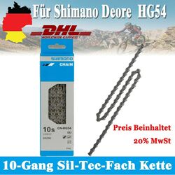 `Für Shimano Kette CN-HG54 116 Glieder HG-X - Deore MTB Trekking Fahrrad 10-Fach