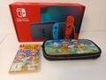 Original Nintendo Switch Konsole mit Joy-Con - RotBlau Inkl. Super Mario Maker 2