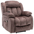 Sessel mit Aufstehhilfe Massagesessel Fernsehsessel-Relaxsessel bis 150KG Braun