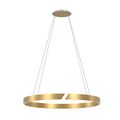 Lampenlux Hängelampe höhenverstellbar Ringleuchte Hängeleuchte (gold, Ø600mm)