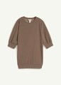 Neu Scuba-Shirt mit Puffärmeln Gr. 44/46 Graubraun Damenshirt Bluse Oberteil