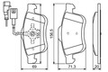 BOSCH Bremsbelagsatz, Scheibenbremse Vorderachse u.a. für FIAT, LANCIA, OPEL