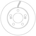 2X TRW BREMSSCHEIBEN 294mm BELÜFTET VORNE PASSEND FÜR SSANGYONG ACTYON KYRON