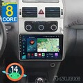 4+64GB Android 14 Autoradio DSP NAVI Carplay Für VW Touran 1T1 1T2 1T3 2011-2014