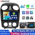 9" 6+128G Für VW NEW Beetle 2001-2010 CarPlay Android 14 Autoradio GPS Navi WiFi