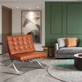 Faltender Barcelo-na Lounge Chair Rindsleder mit rutschfestem Liegestuhl Sessel