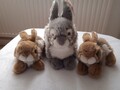 Hase Kaninchen 16 , 25 cm Ratte 16 cm Plüsch