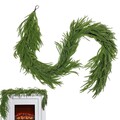70,8 Zoll Weihnachtszedar -Garland, Faux Pine Greeny Mantel & Holiday Decor