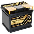 Autobatterie 12V 52Ah 520A/EN Eurostart SMF Batterie ersetzt 44 45 50 52 53 54Ah