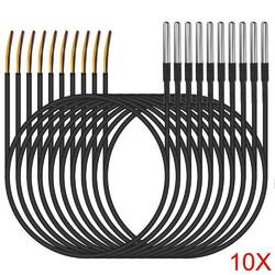 10x Temperaturfühler DS18B20 Digital Thermosensor Temperatur-sensor Wasserdicht
