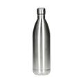 Edelstahl Vakuum Trinkflasche doppelwandige isolierte Wasserflasche 1l in Silber