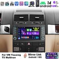 DAB+ 8-Kern 6+128GB Android Autoradio GPS DSP CarPlay Für VW Multivan T5 Touareg