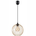 Pendelleuchte Hängelampe Metall Draht E27 Ø 24 cm in Gold rund Esszimmer Küche