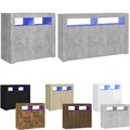 Sideboard mit LED Beleuchtung Kommode Anrichte Küchenschrank Schrank 2/3 Türen