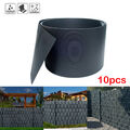 10x Hart PVC Sichtschutzstreifen Doppelstabmatten Windschutz Zaunblende 19x252cm