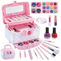 Kinderschminke Set Schminkkoffer Mädchen Waschbar Schminke Kinder Make Up Set